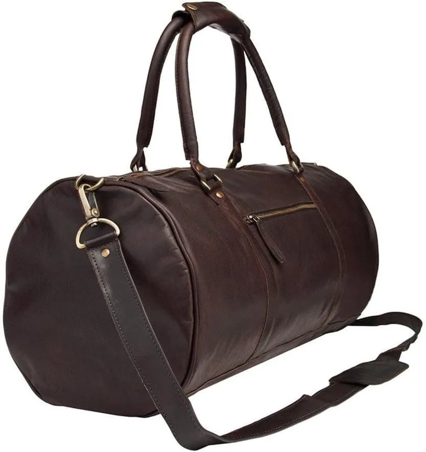 Handcrafted Leather Weekender Bag – Multi-Compartment Design for Travel,weekend outdoor sports gym Perfect for Men & Women