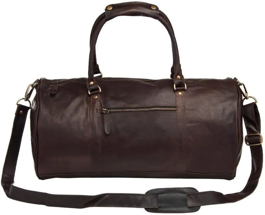 Handcrafted Leather Weekender Bag – Multi-Compartment Design for Travel,weekend outdoor sports gym Perfect for Men & Women