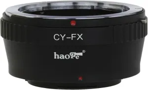 Haoge Lens Mount Adapter for Contax/Yashica C/Y CY Mount Lens to Fujifilm Fuji X FX Mount Camera as X-A5 X-A10 X-A20 X-E1 X-E2 X-E2s X-E3 X-H1 X-M1 X-Pro1 X-Pro2 X-T1 X-T2 X-T3 X-T10 X-T20 X-T30