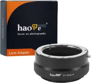 Haoge Manual Lens Mount Adapter for Contax Yashica C/Y CY Lens to Canon RF Mount R5 R6 Mirrorless Camera Such as Canon EOS R