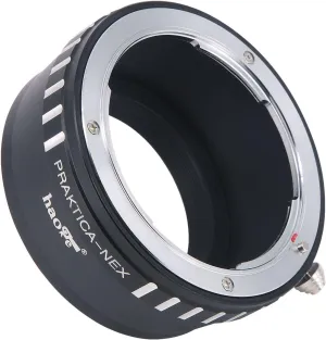 Haoge Manual Lens Mount Adapter for Praktica B PB mount Lens to Sony E mount NEX Camera as a3000 a3500 a5000 a5100 a6000 a6400 a6500 A7 A7R A7S A7II A7RII A7SII A7III A7RIII A9 VG20 VG30 FS700 FS7 FS5