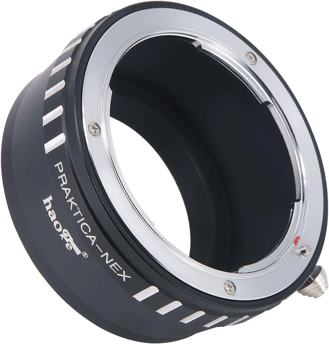 Haoge Manual Lens Mount Adapter for Praktica B PB mount Lens to Sony E mount NEX Camera as a3000 a3500 a5000 a5100 a6000 a6400 a6500 A7 A7R A7S A7II A7RII A7SII A7III A7RIII A9 VG20 VG30 FS700 FS7 FS5