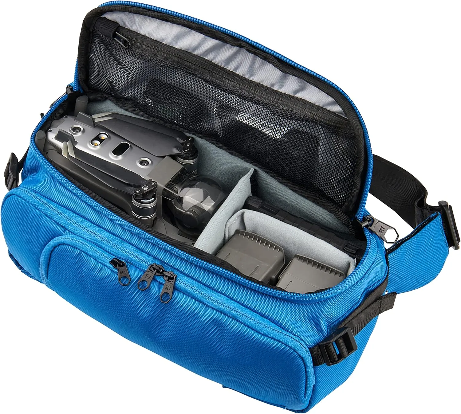 HEX Ranger Camera bag - Sling bag for Mirrorless or DSLR Camera & Accessories - Small Sling Style Crossbody Pack with Interior Dividers, YKK Zippers, Lightweight Durable Water Resistant | Eco Blue