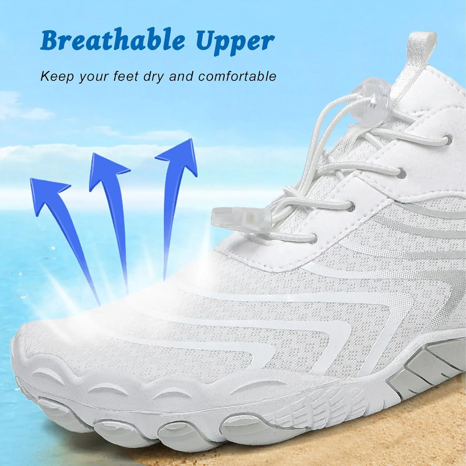 Hike Barefoot Shoes Womens Mens, Pro Water Shoes Barefoot Hike Shoes, Wide Toe Box Non-Slip Breathable