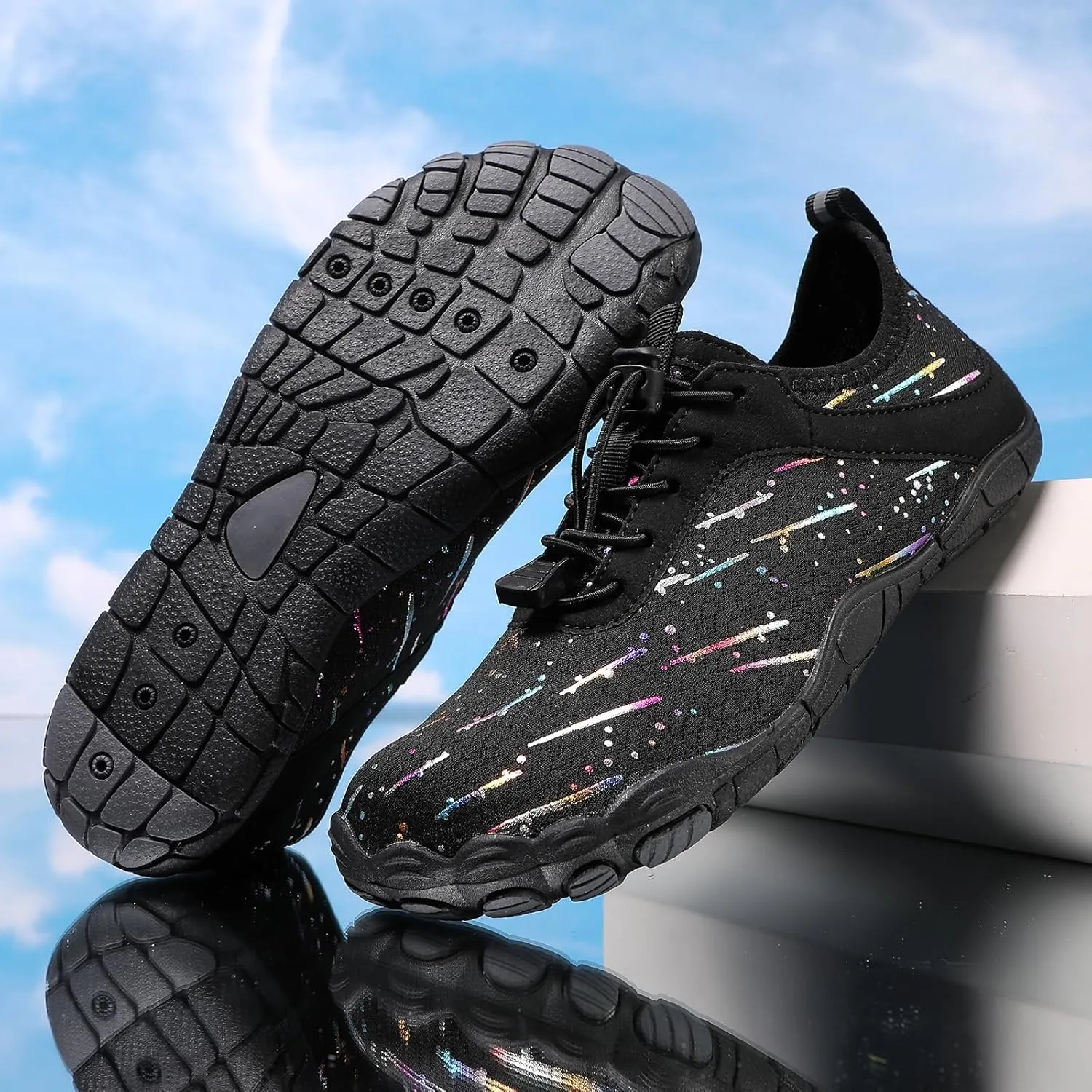 Hike Barefoot Shoes Womens Men,Unisex Barefoot Water Shoes Breathable, Anti-Slip Hiking Footwear for Athletic Wide Toe Shoe Footwear for Hiking, Walking, Running, Yoga, and Water Sports