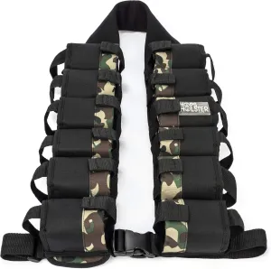 HopsHolster Drinking Vest Jacket Belt for Carrying and Insulating Beverages or Soda Cans Party Tailgating and BBQ Partying Gift Idea (Camouflauge)