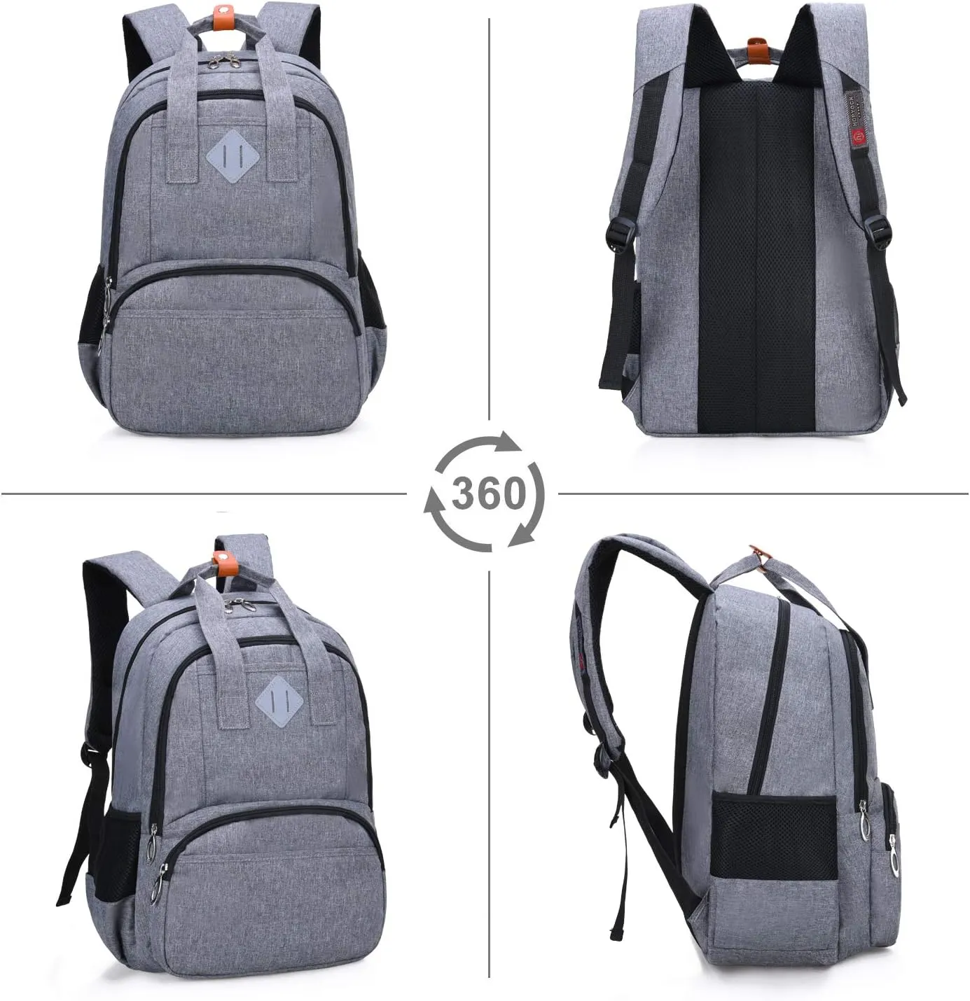 HOPYOCK-Kids Backpacks for Boys,Multi-Pocket Primary and Middle School Bookbags for Boys with Reflective Design,Fit for 6-18 Years Old