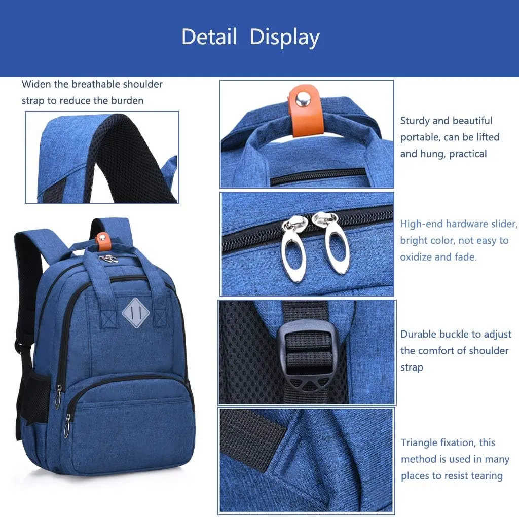 HOPYOCK-Kids Backpacks for Boys,Multi-Pocket Primary and Middle School Bookbags for Boys with Reflective Design,Fit for 6-18 Years Old