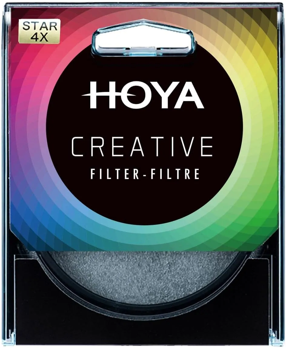 Hoya Star 4X Screw-in Camera Star Filter – 77mm Lens Filter Creates 4-Beam Light Effect – Multi-Coated & Slim Frame Cross Effect for DSLR & Mirrorless Cameras – Night & Creative Photography