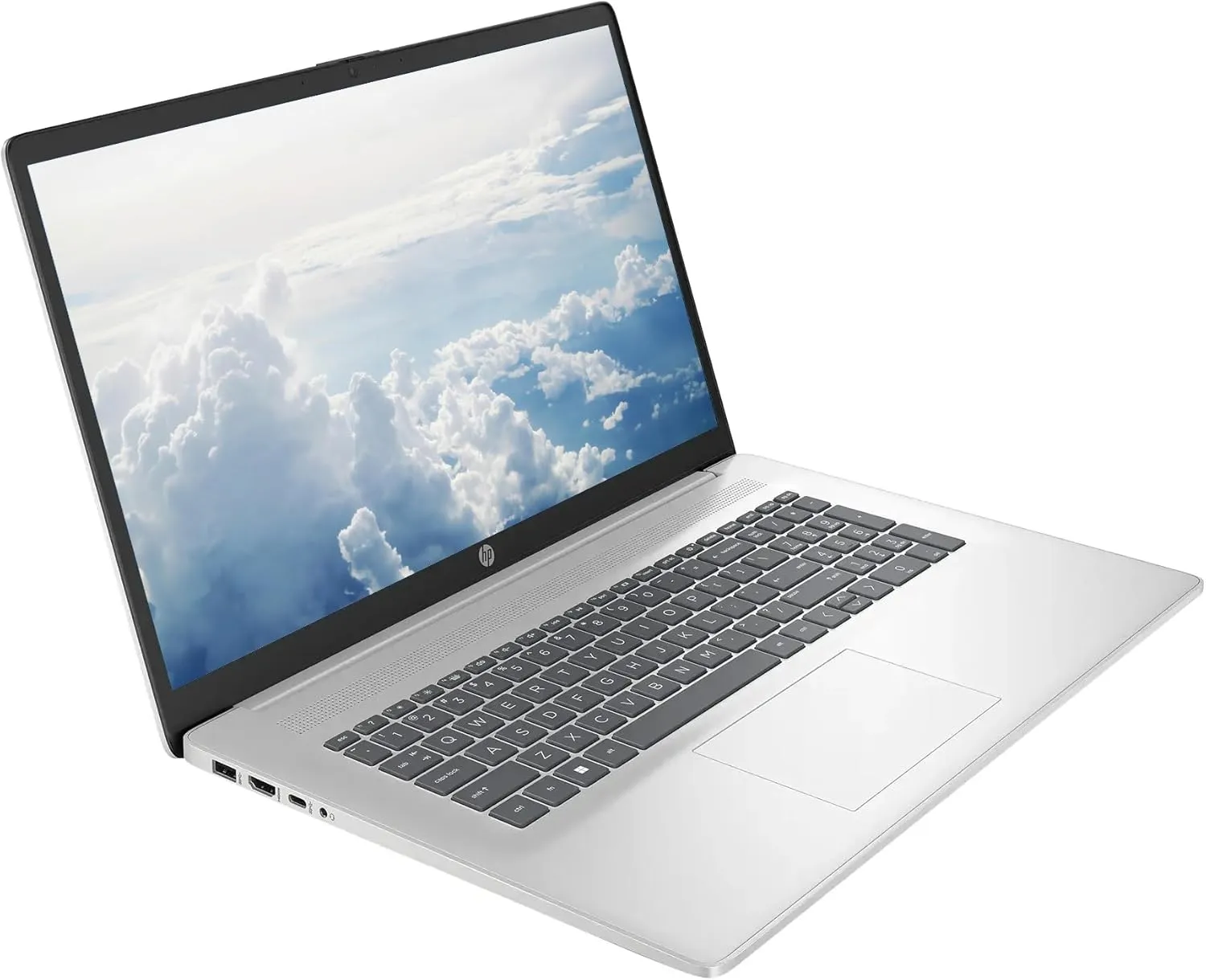HP 17.3" FHD Business & Student Laptop Computer, 64GB RAM 2.5TB Storage (2TB SSD 512GB Docking Station Set), 6-Cores AMD Ryzen 5, Windows 11 Pro, PLUSERA Earphones, Silver
