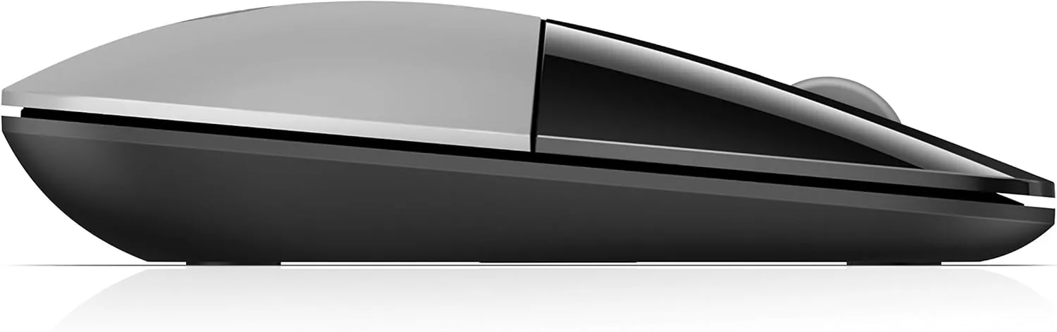 HP Z3700 G2 Wireless Mouse - Natural Silver, Sleek Portable Design fits Comfortably Anywhere, 2.4GHz Wireless Receiver, Blue Optical Sensor, Wins PC, Laptop, Notebook, Mac, Chromebook (66Z09AA#ABL)