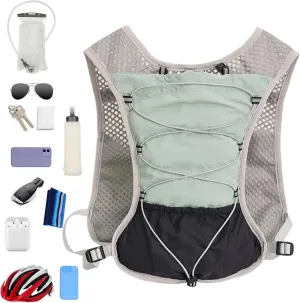 Hydration Vest - Running Vest | 5L Reflective Waterproof Hydration Pockets Ideal for Running Hiking Cycling & Outdoor Adventures Quick-Drying Adjustable Breathable Sports Gear