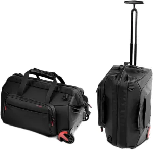 IFOOTAGE Beave BV-R35 Rolling Camera Bag, Travel Camera Case with Wheels, 35L Photography Backpack, Side Access Outdoor Photography Hiking Travel Professional DSLR Camera Bag Backpack for Men Women