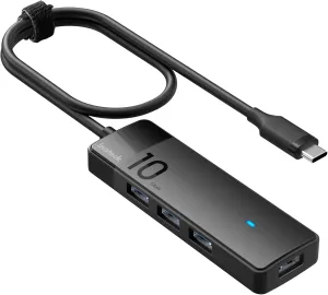 Inateck USB C Hub, USB 3.2 Gen 2 USB C Hub with 4 USB A Ports, 10Gbps, 1.6 ft Cable, Compatible with windows7/8/10/11, Linux, Mac OS HB2025C