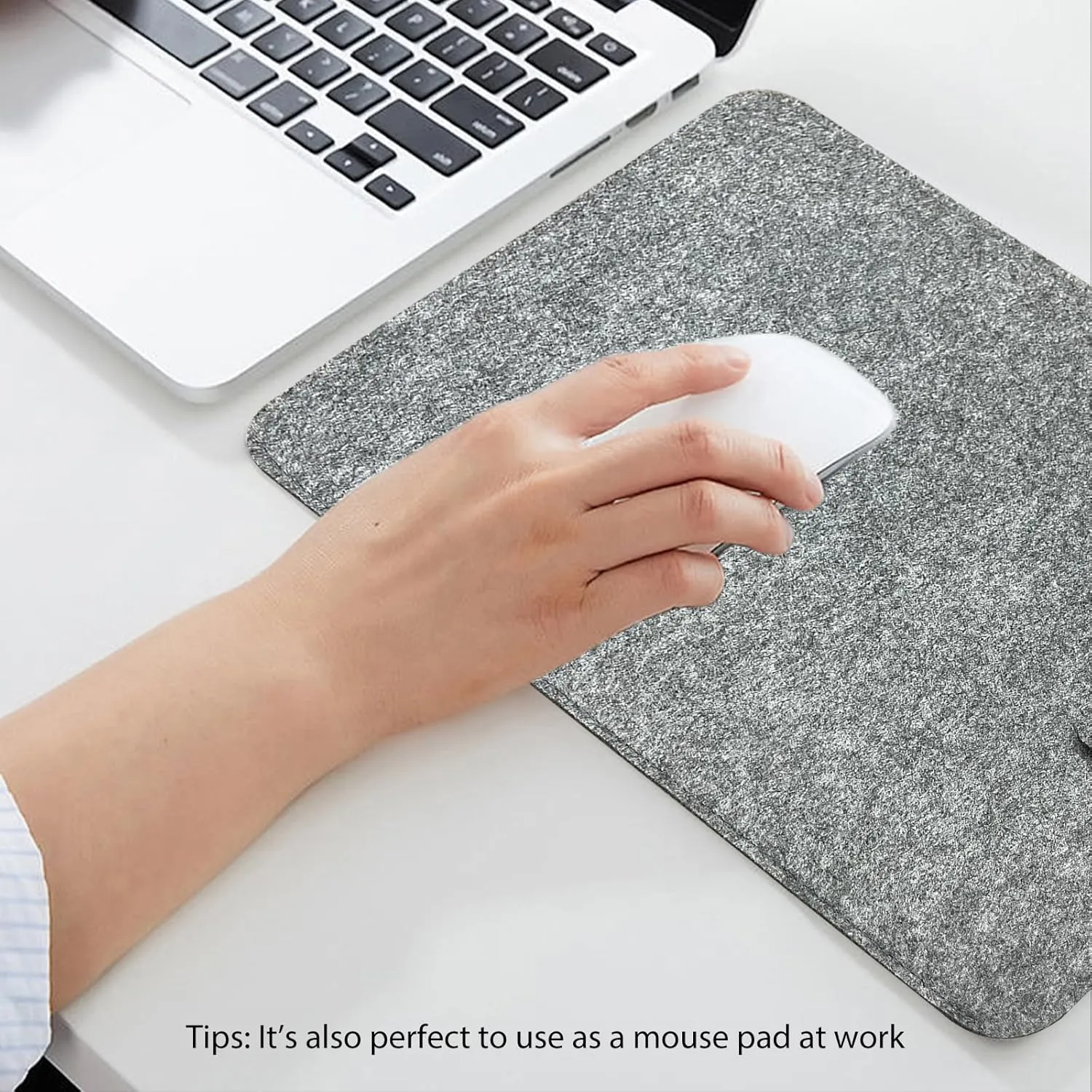 InnoView Felt Sleeve Storage Bag Laptop Sleeve Case Storage Bag, Felt Portable Notebook Tablet PC Case Protective Bag, Slim Envelope for 15-15.6 Inch Laptop Portable Monitor Case