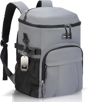 Insulated Cooler Backpack - 30 Cans, Lightweight Travel Cooler for Hiking, Camping & Beach