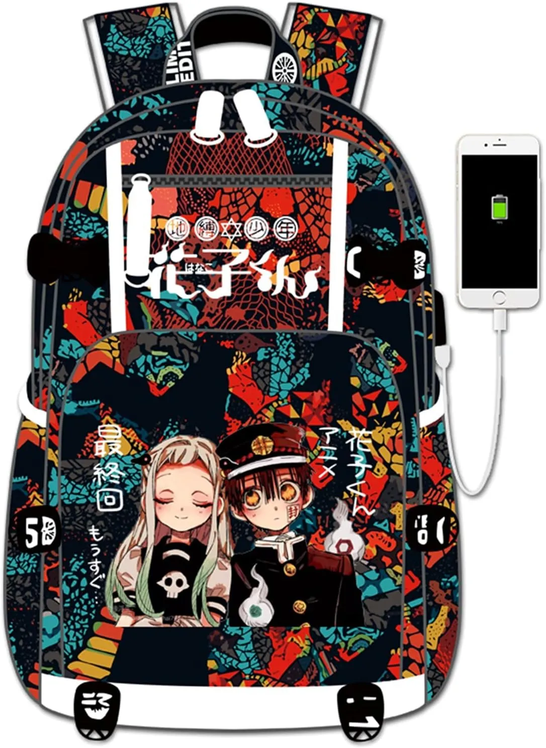 ISaikoy Toilet Bound Hanako kun Backpack Bookbag Daypack School Bag Shoulder Bag Style14