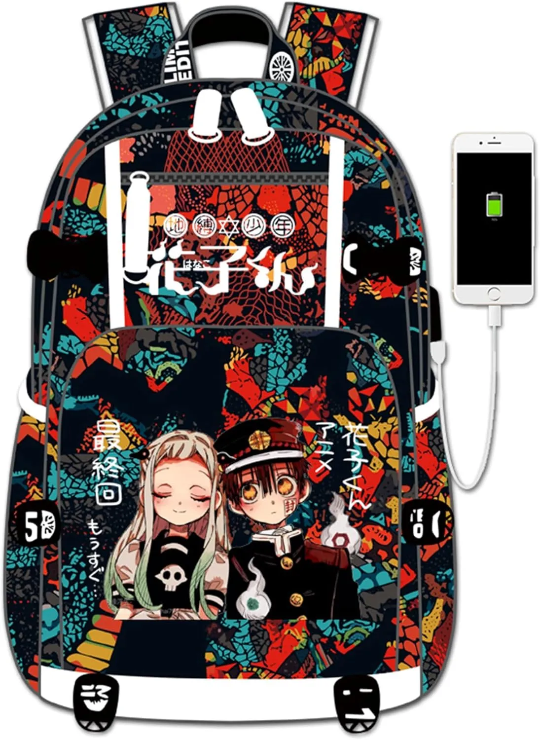 ISaikoy Toilet Bound Hanako kun Backpack Bookbag Daypack School Bag Shoulder Bag Style14