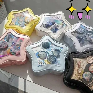Ita Bag, Kawaii Star-Shaped Backpack – Large Capacity, Waterproof, Lightweight, Cross-body Bag (Black)