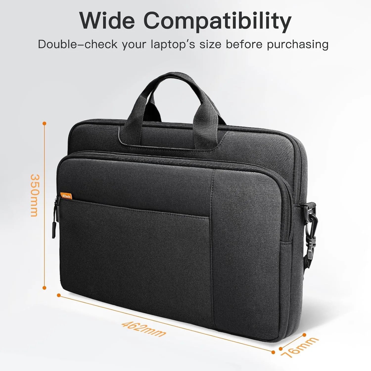 JETech Laptop Bag Case, Waterproof Slim Computer Sleeve Cover Compatible with MacBook Air/Pro, Surface Book and Other laptops