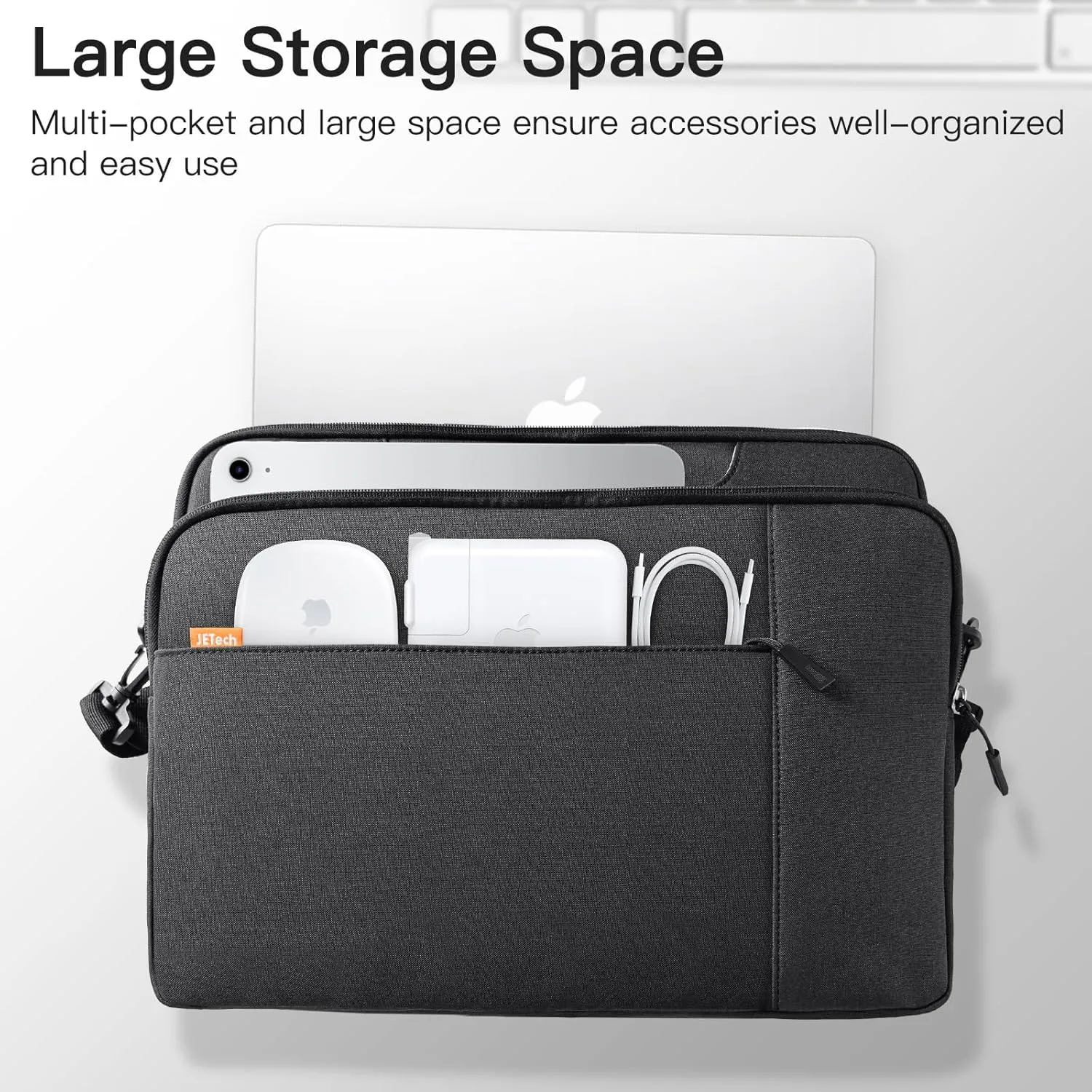 JETech Laptop Bag Case, Waterproof Slim Computer Sleeve Cover Compatible with MacBook Air/Pro, Surface Book and Other laptops