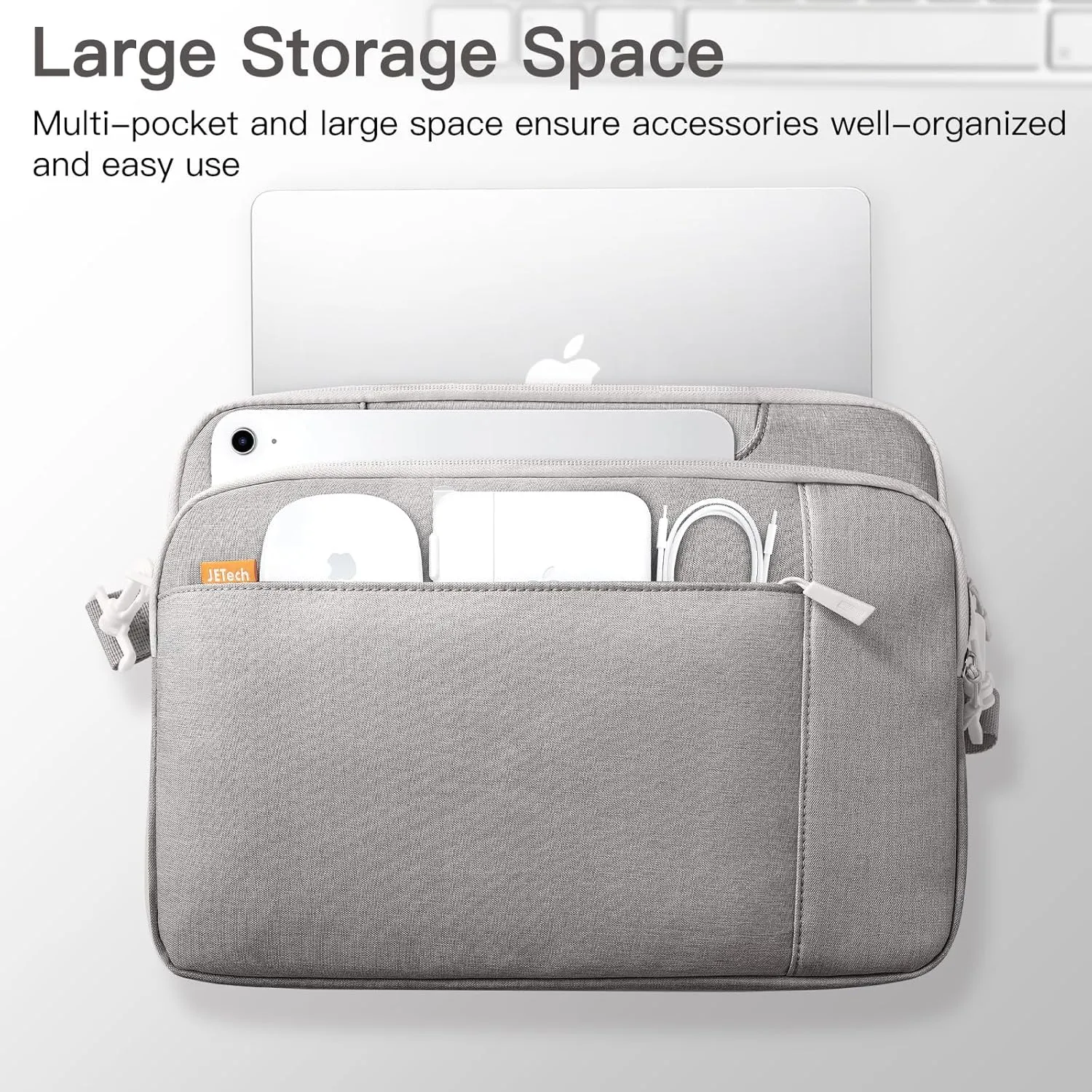 JETech Laptop Bag Case, Waterproof Slim Computer Sleeve Cover Compatible with MacBook Air/Pro, Surface Book and Other laptops
