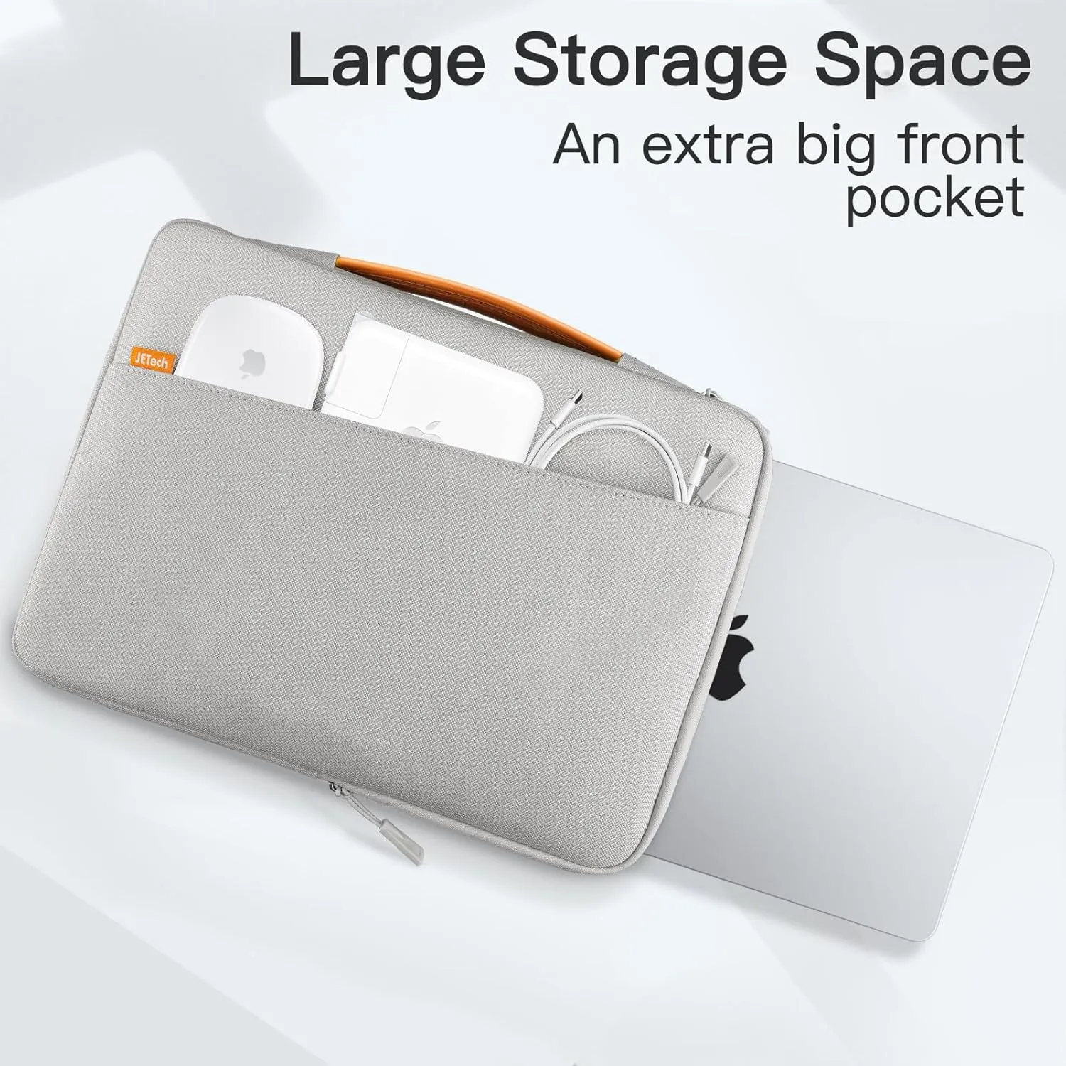 JETech Laptop Sleeve for 13-14Inch MacBook Air/Pro (M4/M3/M2/M1, 2021-2025), Waterproof Bag with Portable Handle and Pocket