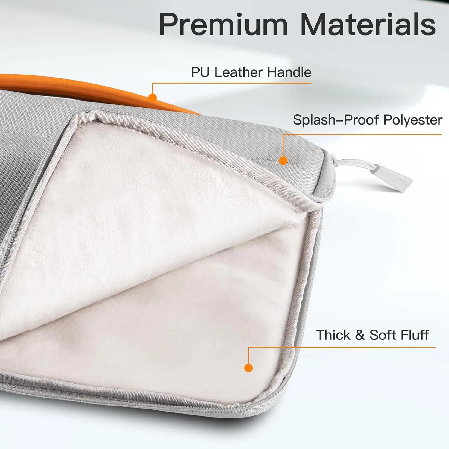 JETech Laptop Sleeve for 13-14Inch MacBook Air/Pro (M4/M3/M2/M1, 2021-2025), Waterproof Bag with Portable Handle and Pocket