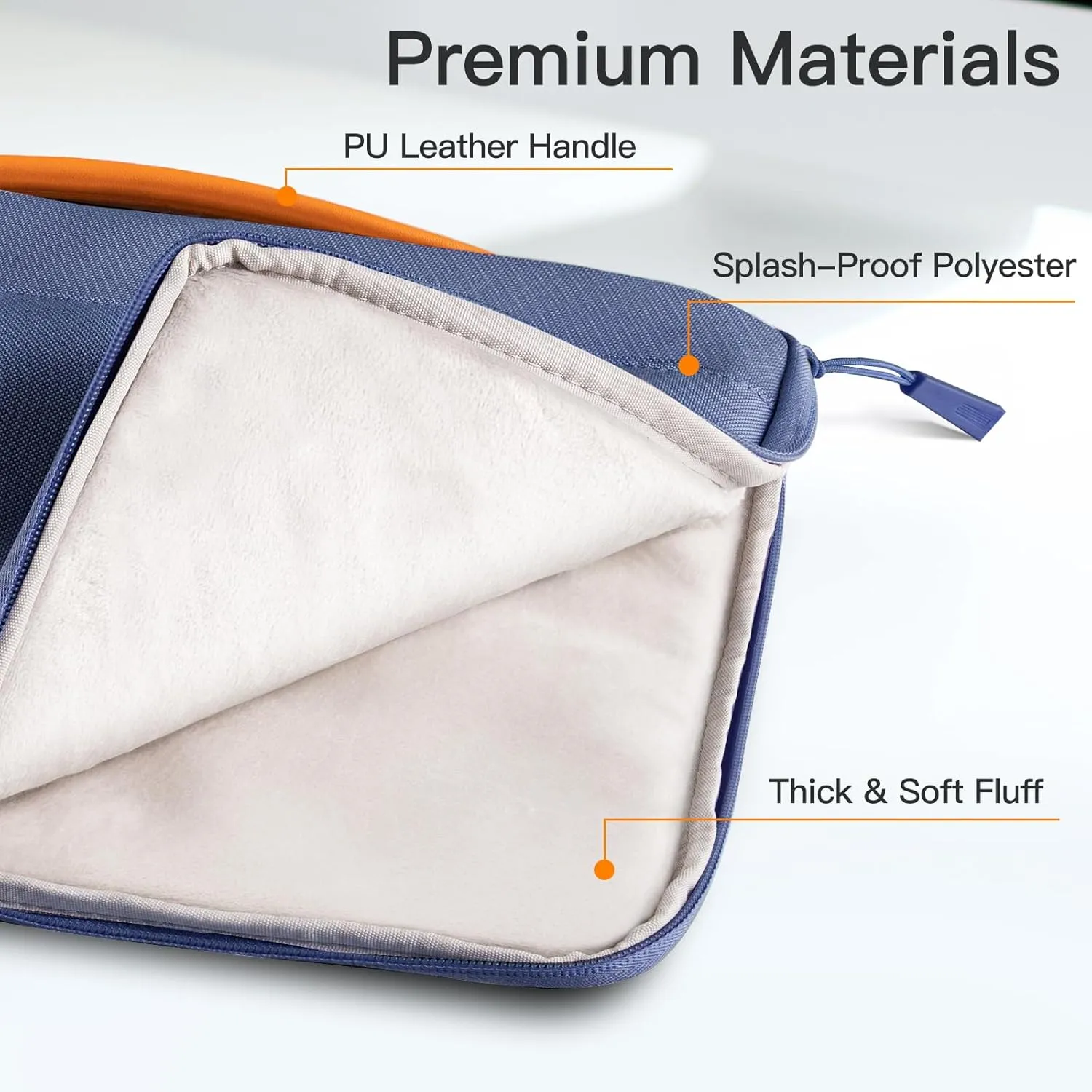 JETech Laptop Sleeve for 13-14Inch MacBook Air/Pro (M4/M3/M2/M1, 2021-2025), Waterproof Bag with Portable Handle and Pocket