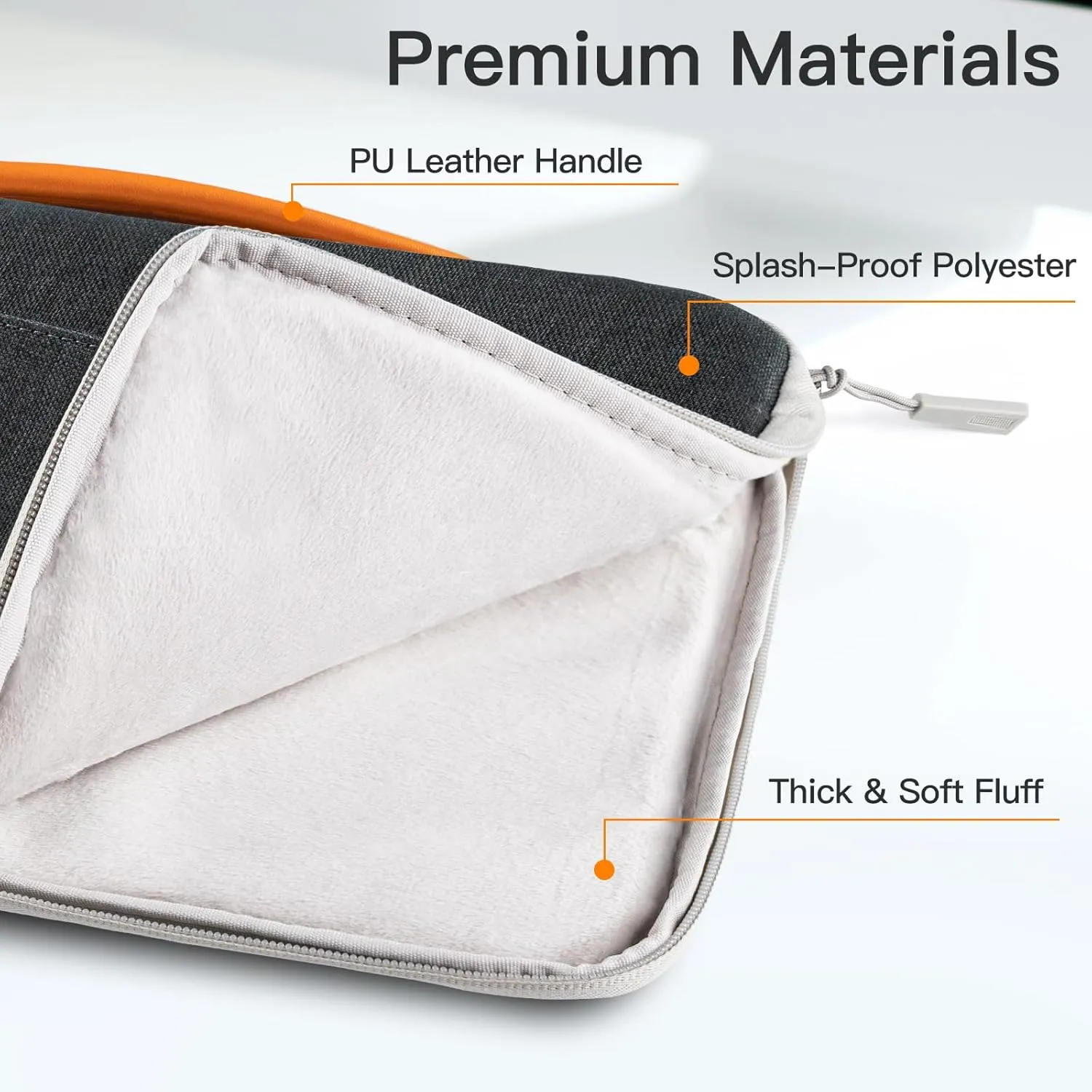 JETech Laptop Sleeve for 13-14Inch MacBook Air/Pro (M4/M3/M2/M1, 2021-2025), Waterproof Bag with Portable Handle and Pocket