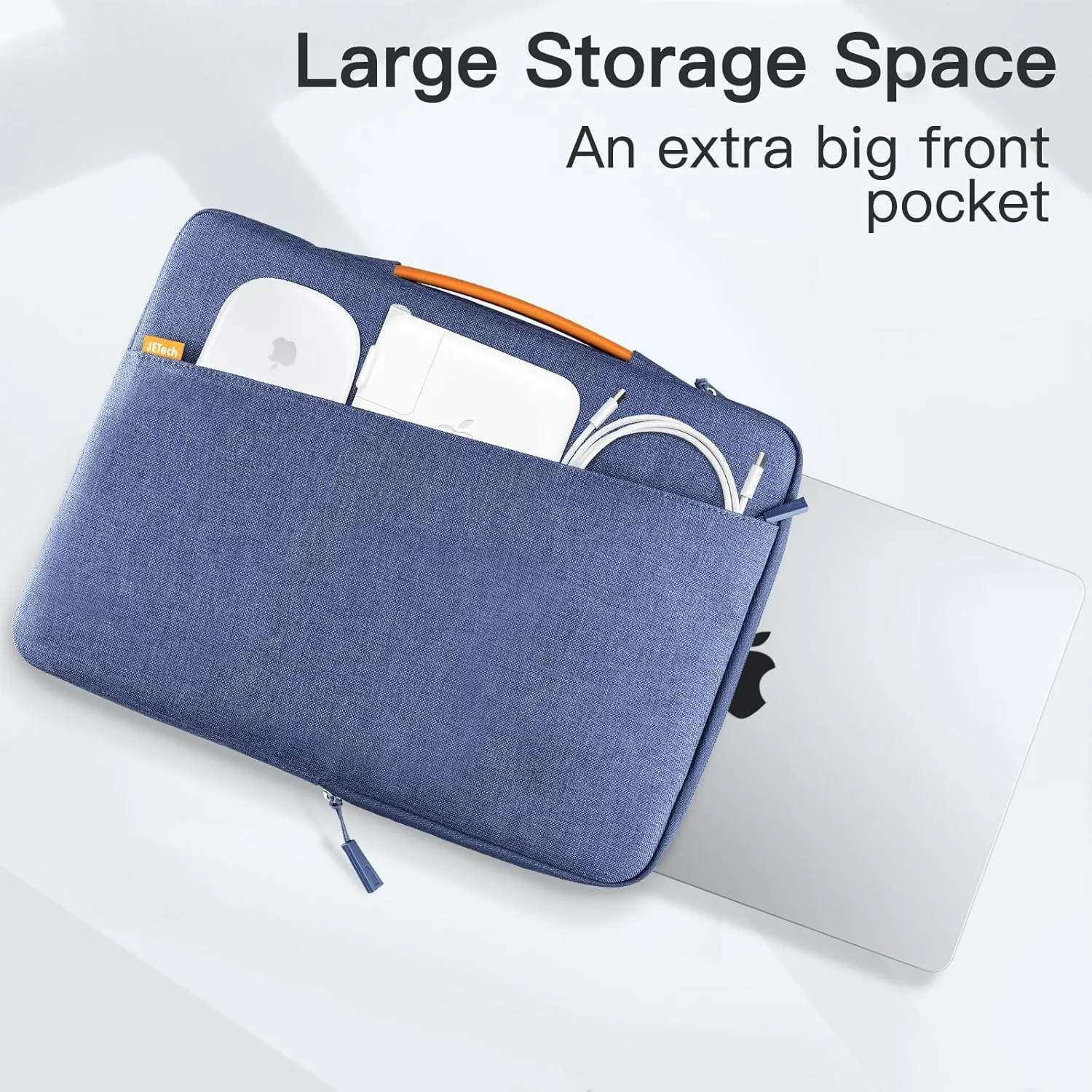 JETech Laptop Sleeve for 13-14Inch MacBook Air/Pro (M4/M3/M2/M1, 2021-2025), Waterproof Bag with Portable Handle and Pocket