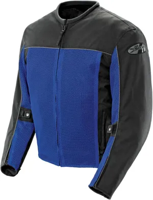 Joe Rocket Men's Velocity Mesh Motorcycle Jacket (Blue, Small)