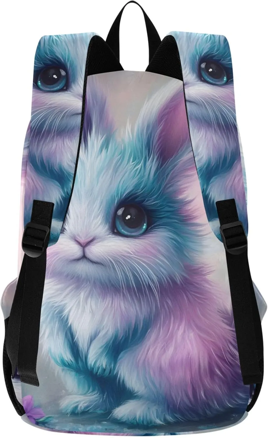 Joisal Ladies Womens Casual Daypack Backpacks Cute Bunny Easter Lightweight Gifts for College Students
