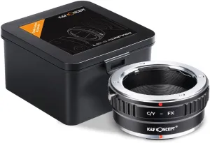 K&F Concept Lens Mount Adapter Compatible with Contax/Yashica (Also Know as c/y) Lens to Fujifilm X-Pro1 Mirrorless Camera