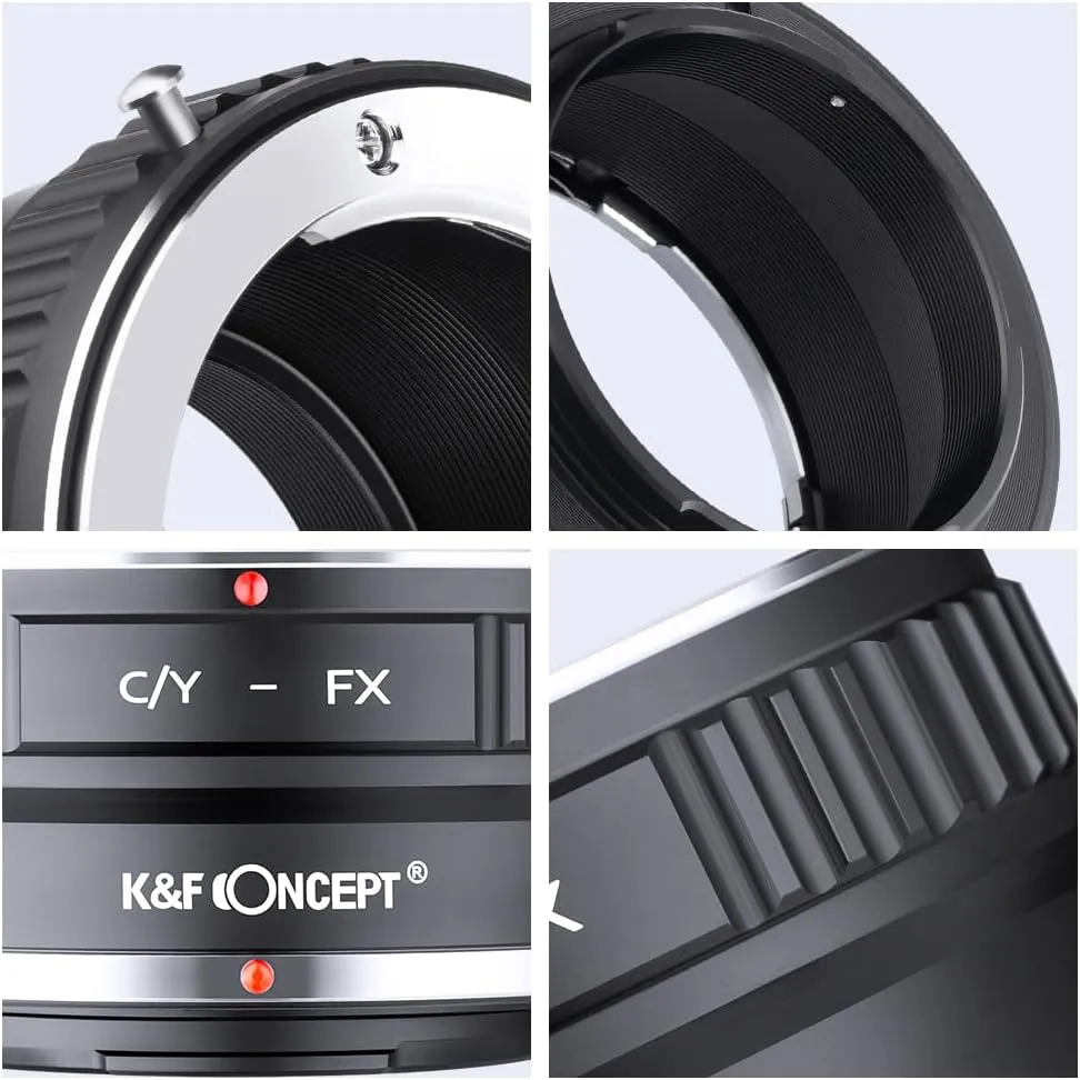 K&F Concept Lens Mount Adapter Compatible with Contax/Yashica (Also Know as c/y) Lens to Fujifilm X-Pro1 Mirrorless Camera