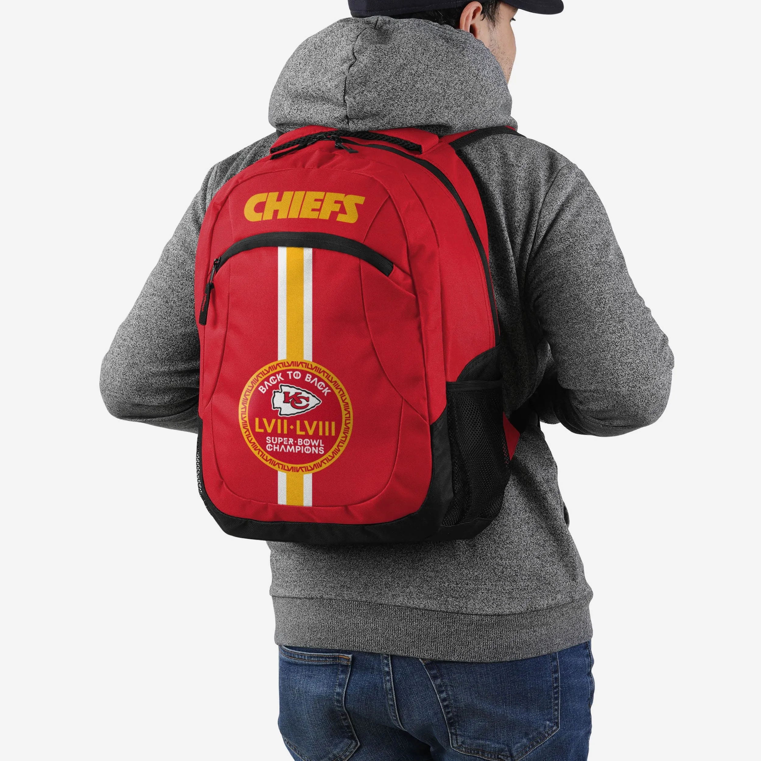 Kansas City Chiefs Super Bowl LVIII Champions Action Backpack