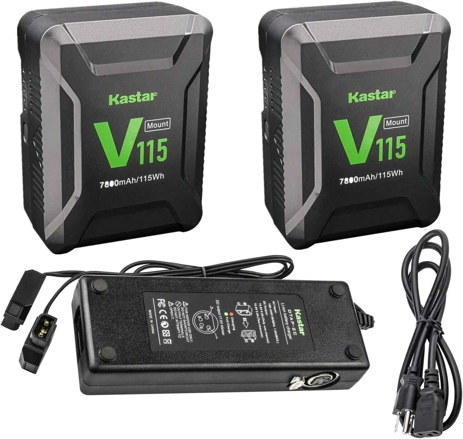 Kastar 2-Pack Battery and Dual D-Tap Charger Replacement for DSR-370L DSR-370P DSR-370PK1 DSR-370PK2 DSR-390 DSR-390K1 DSR-390K2 DSR-390L DSR-390P DSR-400 DSR-400K DSR-400L DSR-400P Camera