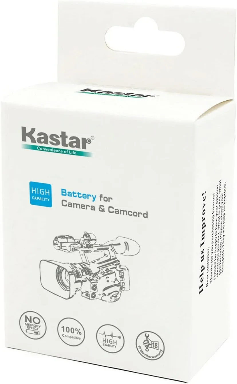 Kastar 2-Pack NP-QM91D Battery and LCD AC Charger Compatible with Sony NP-FM70, NP-FM71, NP-QM71, NP-QM71D, NP-FM90, NP-FM91, NP-QM91, MVC-CD500 DSR-PDX10 HVL-ML20M, HVR-A1, HVR-A1U DSLR-A100