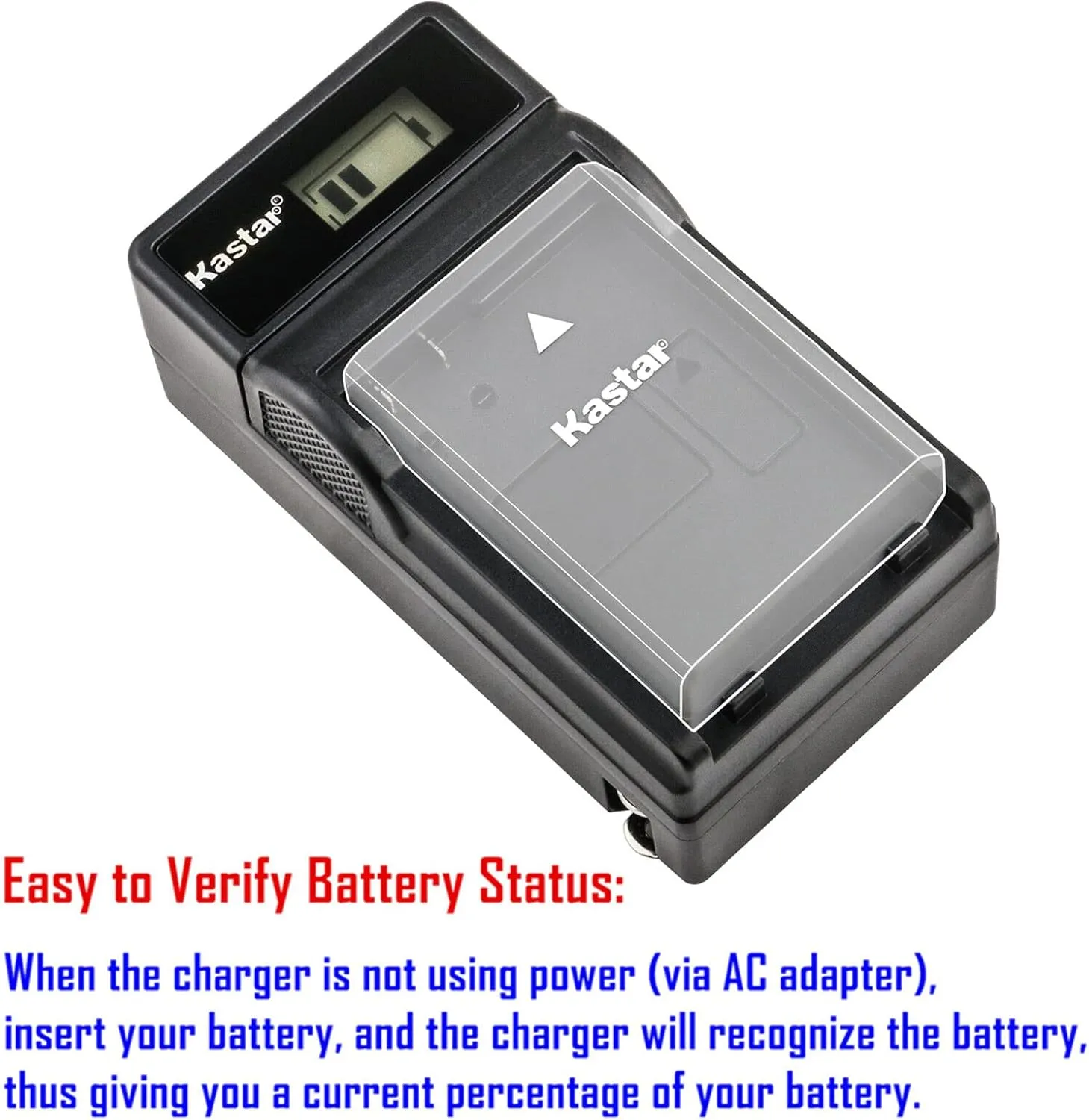 Kastar 2-Pack NP-QM91D Battery and LCD AC Charger Compatible with Sony NP-FM70, NP-FM71, NP-QM71, NP-QM71D, NP-FM90, NP-FM91, NP-QM91, MVC-CD500 DSR-PDX10 HVL-ML20M, HVR-A1, HVR-A1U DSLR-A100