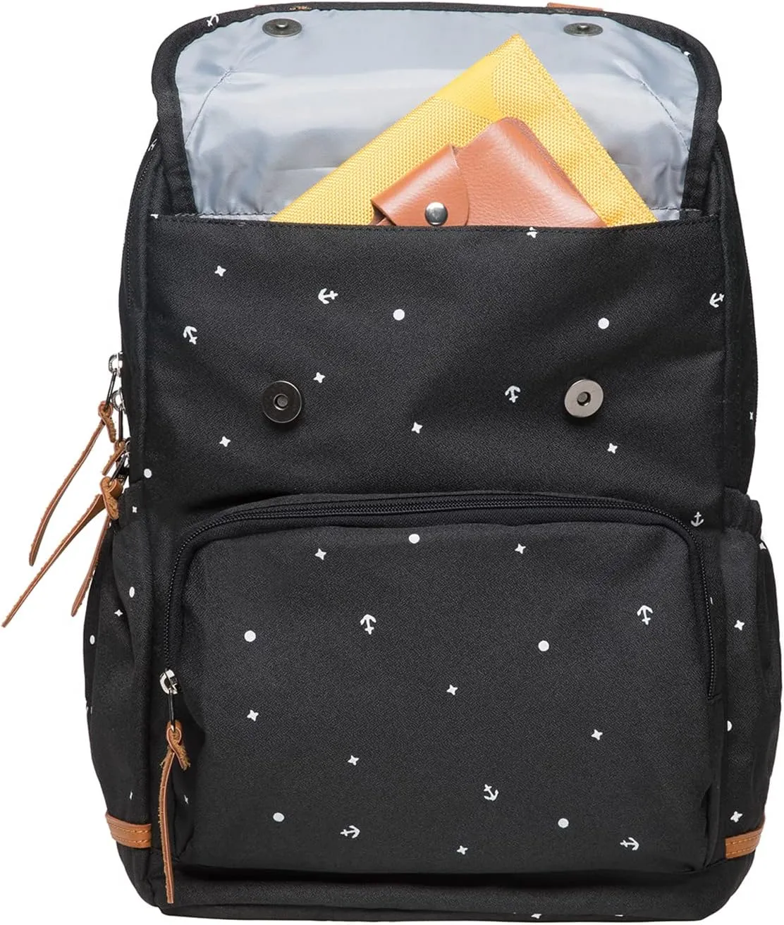 KAUKKO Laptop Backpack for Unisex Casual Daypack Fits 15.6" Laptop (09-BLACK)