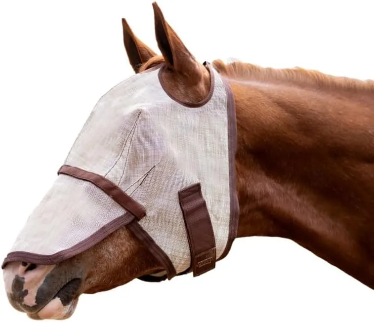 Kensington Fly Mask w/Web & Nose Size: L-Avg Color: 500-Desert Sand