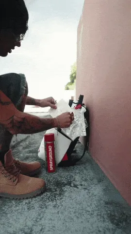 Kids Spray Paint Your Own Backpack in White (46cm)