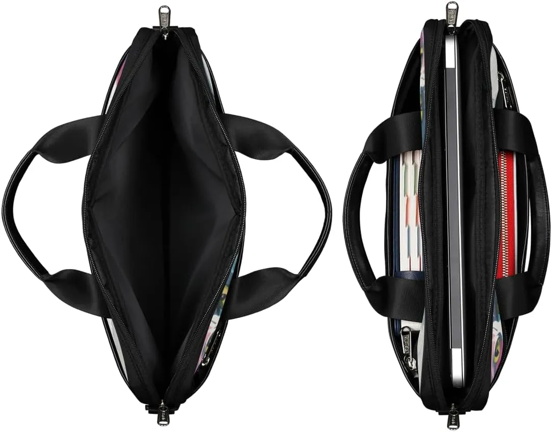 Kitty Laptop Bag for Men Women 13-15 Inch Case Bags Sleeve Shoulder with Anti Slip Removable The Pad Straps(15x1x11inches)