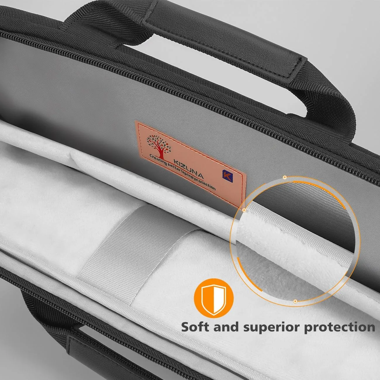 KIZUNA Laptop Bag Case 15.6 Inch Computer Shoulder Sleeve for MacBook Air 15 M2/MacBook Pro M1 M2 Max/16 Lenovo Legion Slim 5i Gen 8/16" IdeaPad Slim 5/Gaming 3i/HP Envy x360 15/Dell, Black