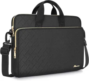 KIZUNA Laptop Sleeve Case 14 Inch Computer Shoulder Bag for 15" MacBook air M3 2024/Lenovo Flex 14/IdeaPad Flex 5/15.4 MacBook Pro/HP EliteBook 840 G5/Dell Latitude/14 Lenovo IdeaPad 3i Gen 6