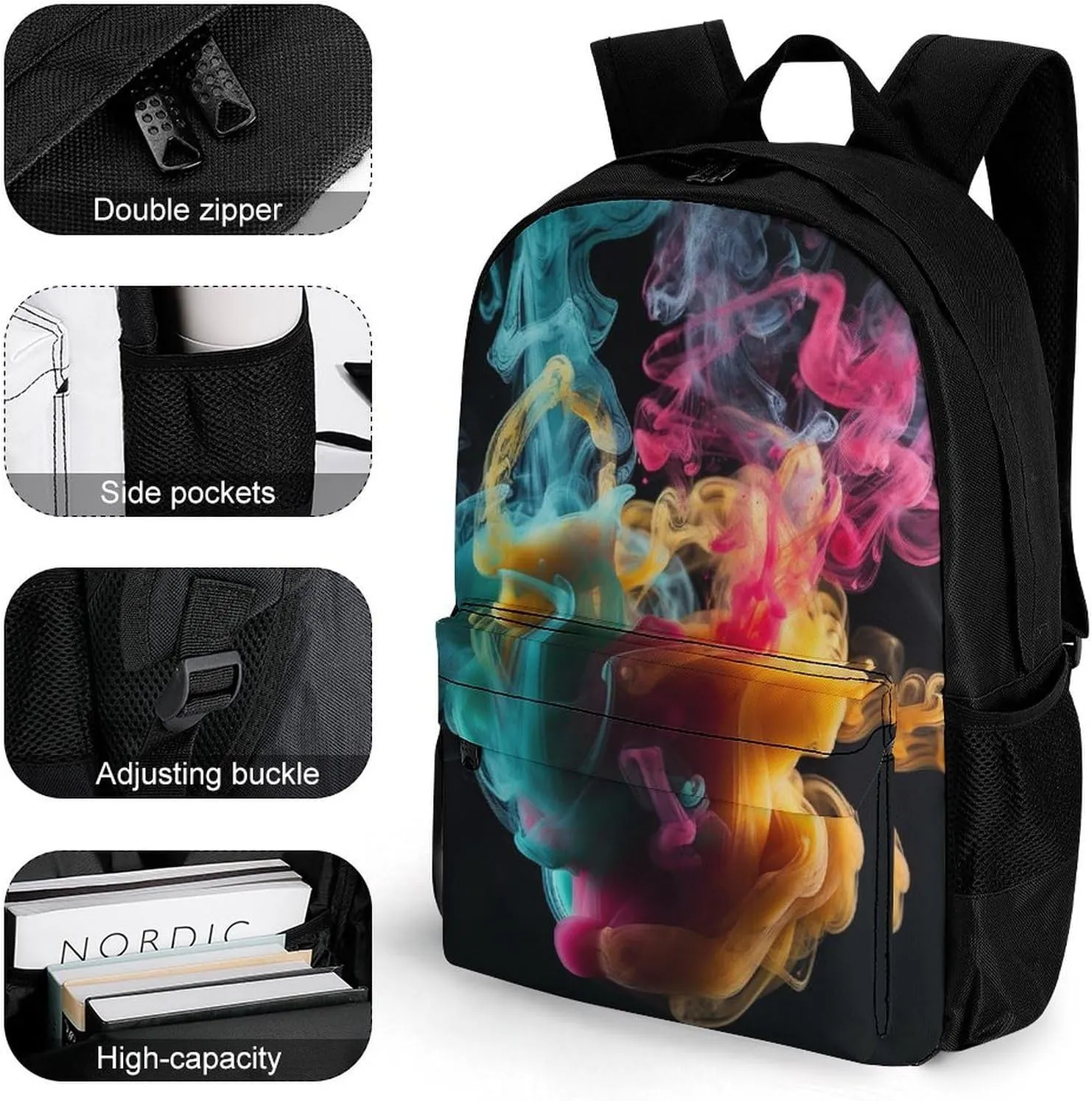 Laptop Backpack for Women Men Daypack Melt In The Water Backpacks Computer Bag Travel Laptop Bag Casual Work Bag, 42x30.5cm, XB0604116