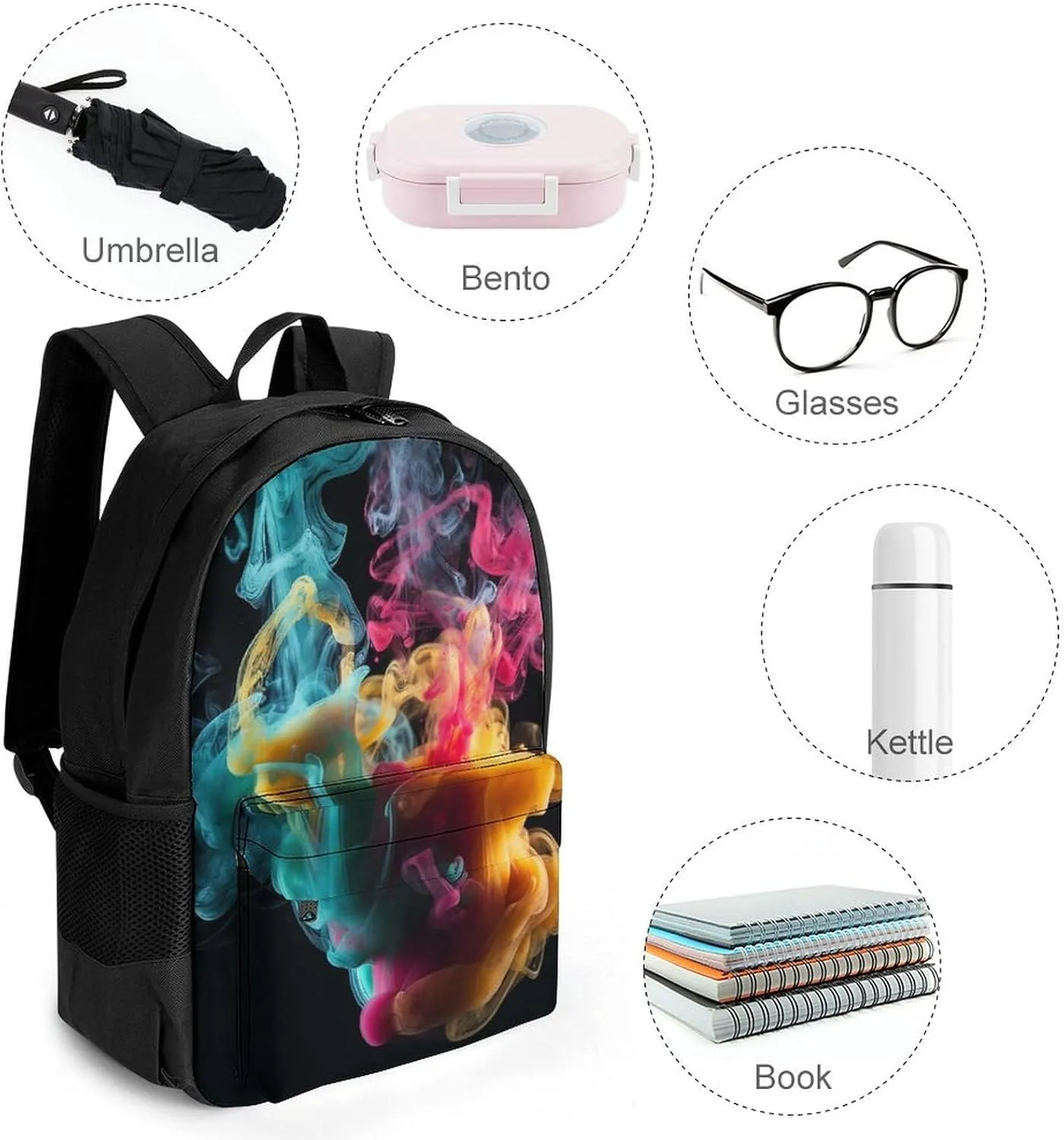 Laptop Backpack for Women Men Daypack Melt In The Water Backpacks Computer Bag Travel Laptop Bag Casual Work Bag, 42x30.5cm, XB0604116