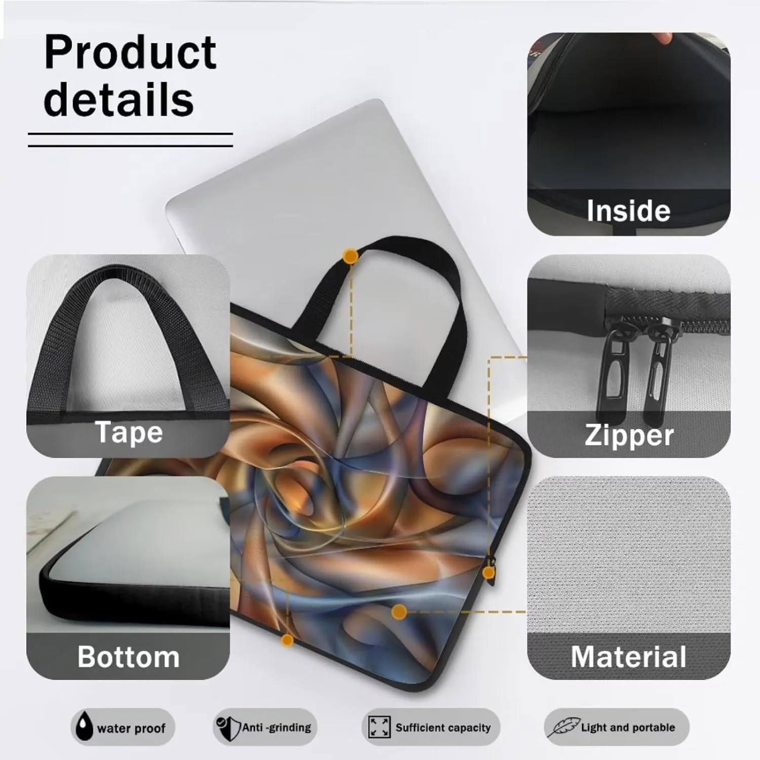 Laptop Bag for Men, Large Tote Bag Teacher Work Bag Briefcase for Boys Work University Travel