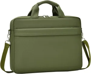 Laptop Case Sleeve 15.6 16 inch, Shockproof Protective Laptop Cover Briefcase Carrying Computer Bag Compatible with Lenovo 15.6-16 Inch Dell HP Acer LG ASUS Chromebook Notebook, Army Green