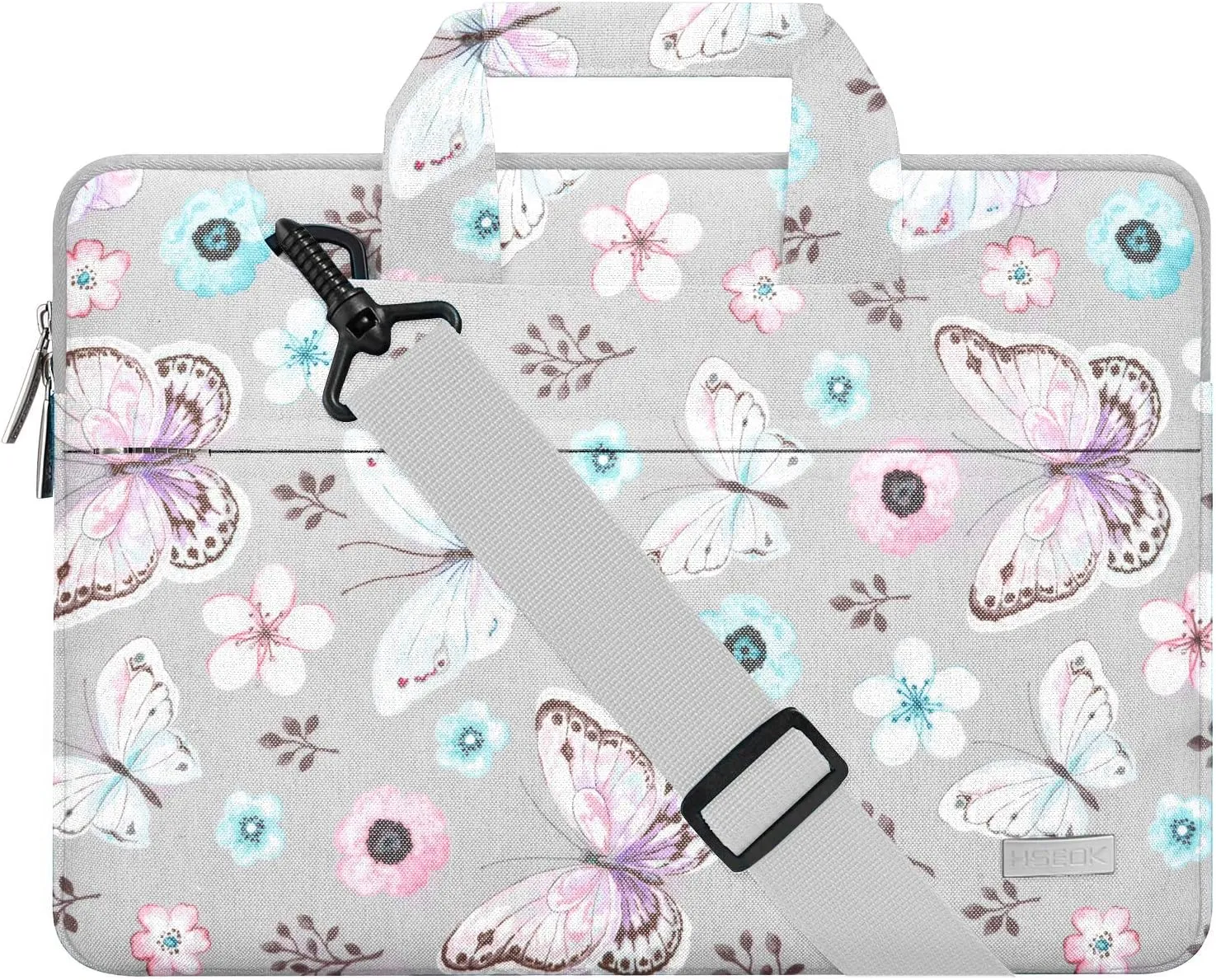 Laptop Shoulder Bag 13 13.3 14 Inch Case Compatible with MacBook Pro 14 2025-2021 M4/M3/M2/M1, Mac Air/pro 13-13.3 Inch and Most Popular 13-14 Notebooks,Spill-Resistant Briefcase,Butterfly